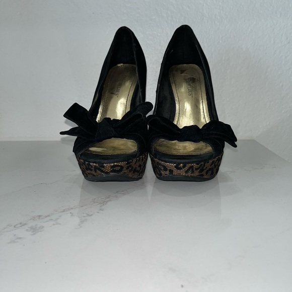 Platform stiletto leopard pumps size 7.5 - Picture 4 of 9